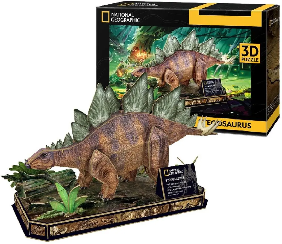 National Geographic 3D Puzzel Stegosaurus 362 Stuks - Meerkleurig