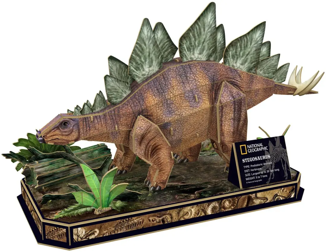 National Geographic 3D Puzzel Stegosaurus 362 Stuks - Meerkleurig