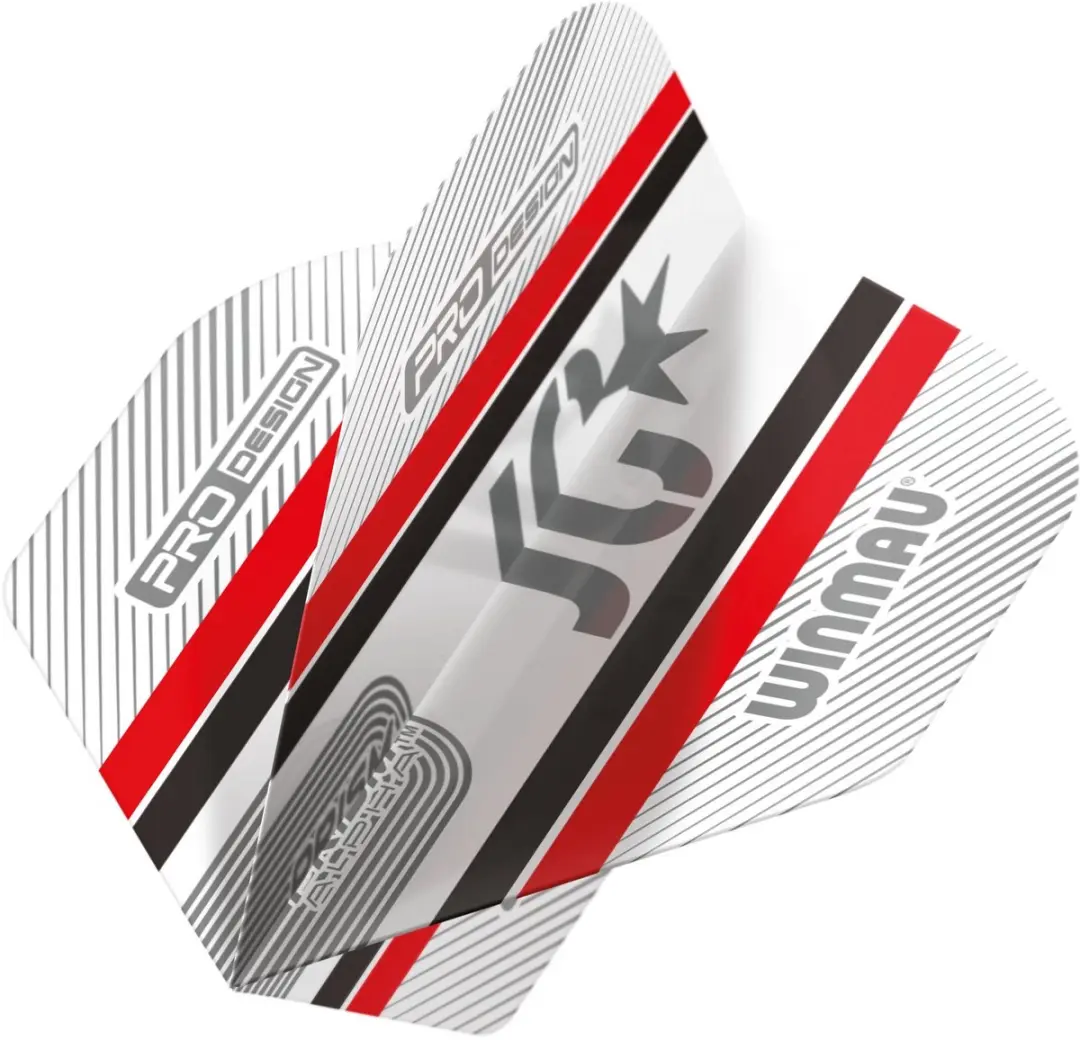 Winmau Prism Alpha Joe Cullen Dart Flights - 6915-721 - Rood/Wit/Grijs/Zwart