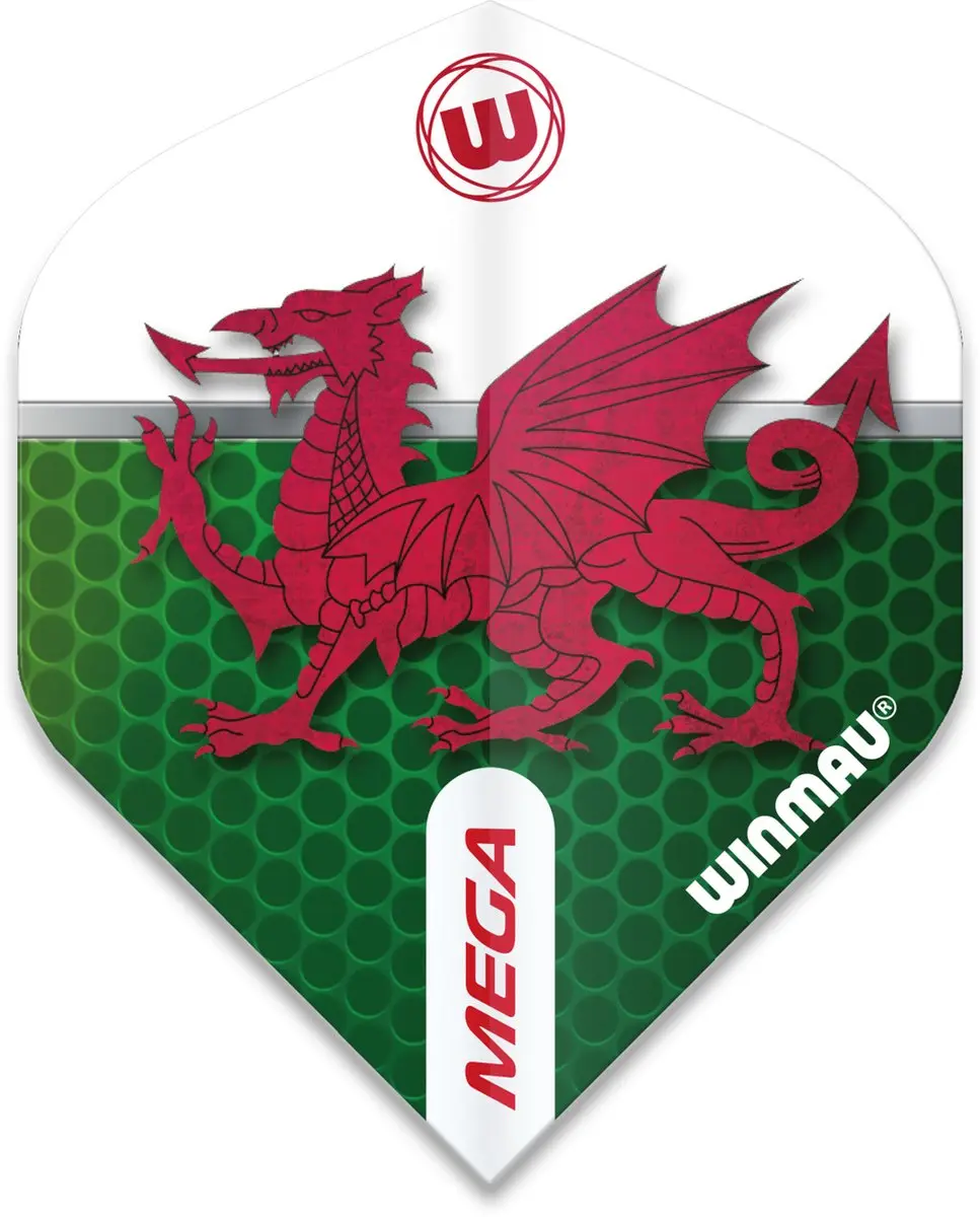 Winmau Mega Standard Wales Dartvluchten 3 Stuks