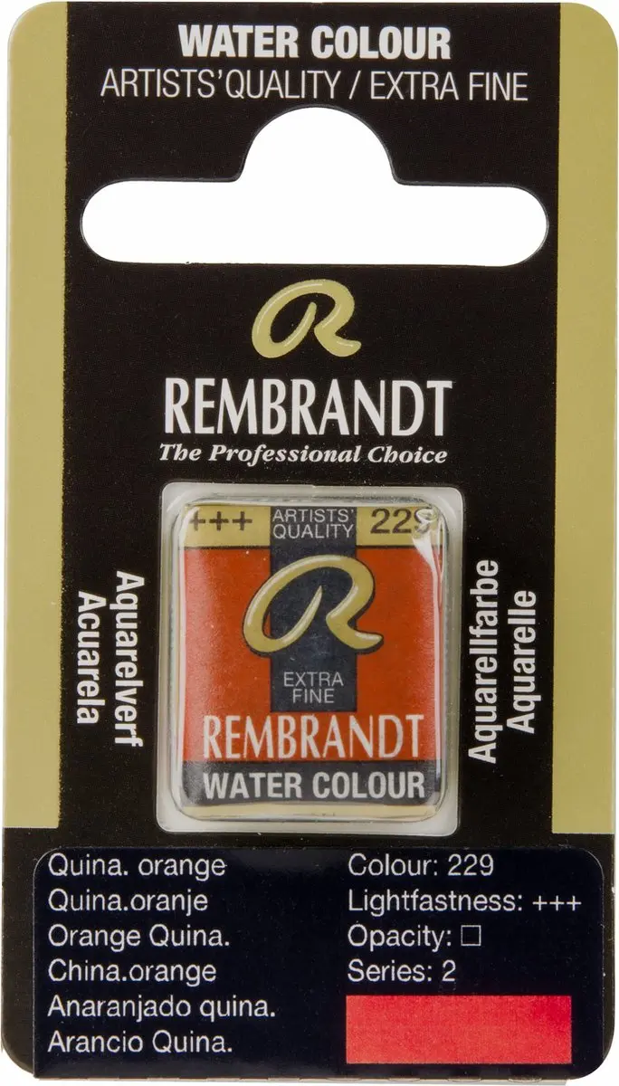 Rembrandt Waterverf Napje Quinacridone Orange 10g