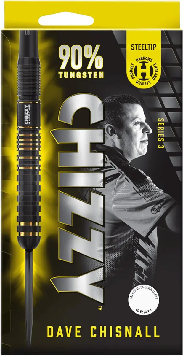 Harrows Chizzy Series 3 Dartpijlen 23Gr - 3 Stuks - Zwart - afbeelding 6 van 6