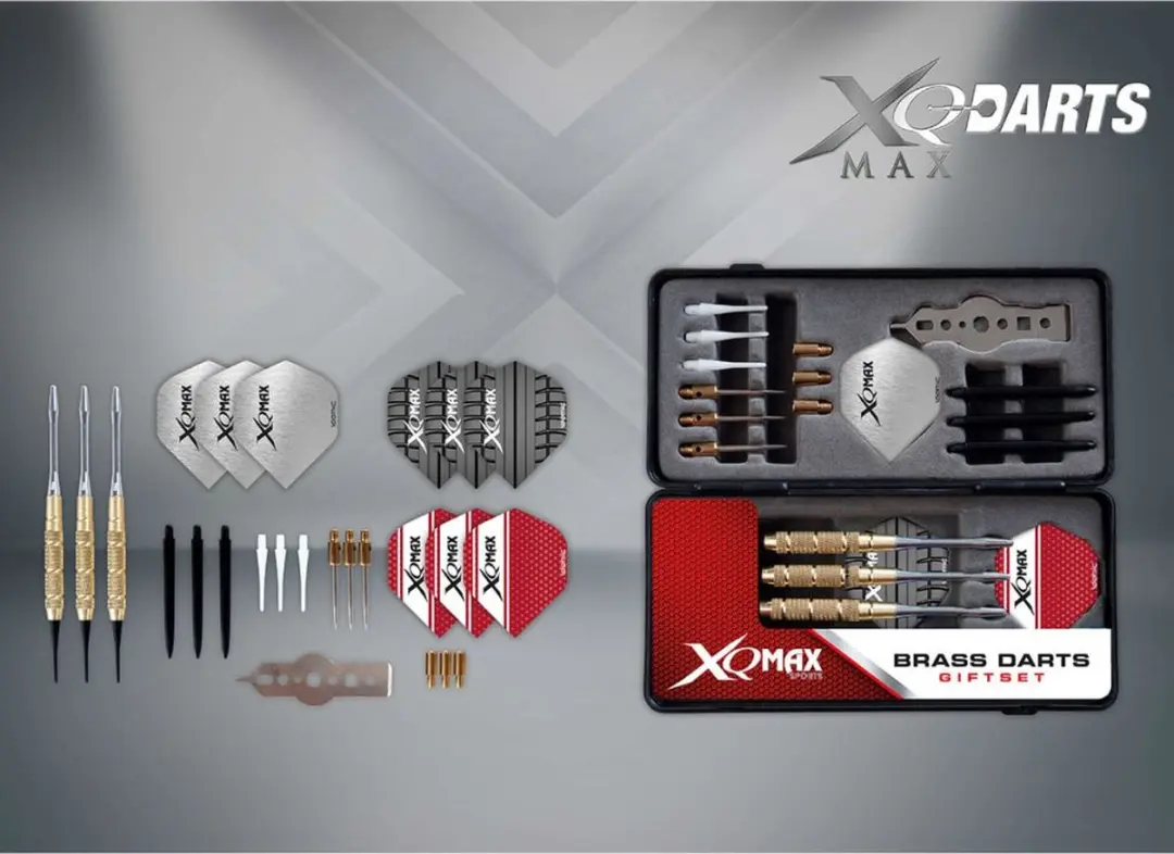 XQMax Brass Darts QD7000120 - 3 Stuks - 23 Gram - Brons