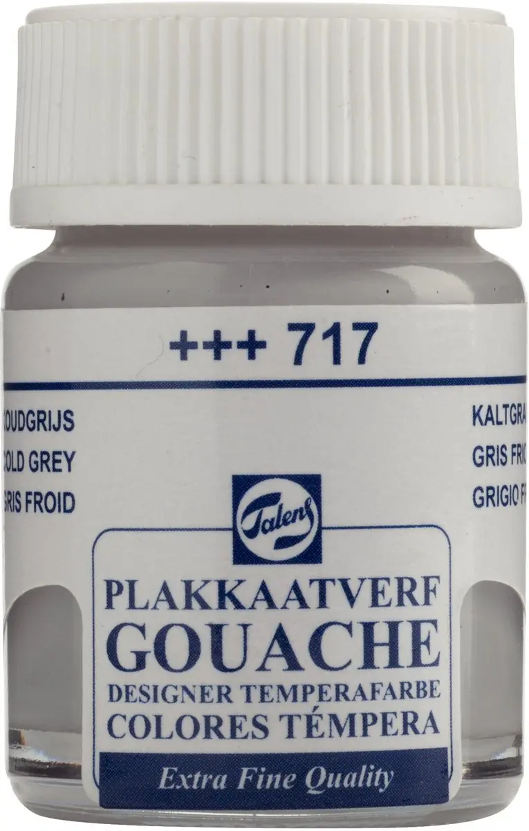 Talens Plakkaatverf Extra Fijn Koudgrijs 717