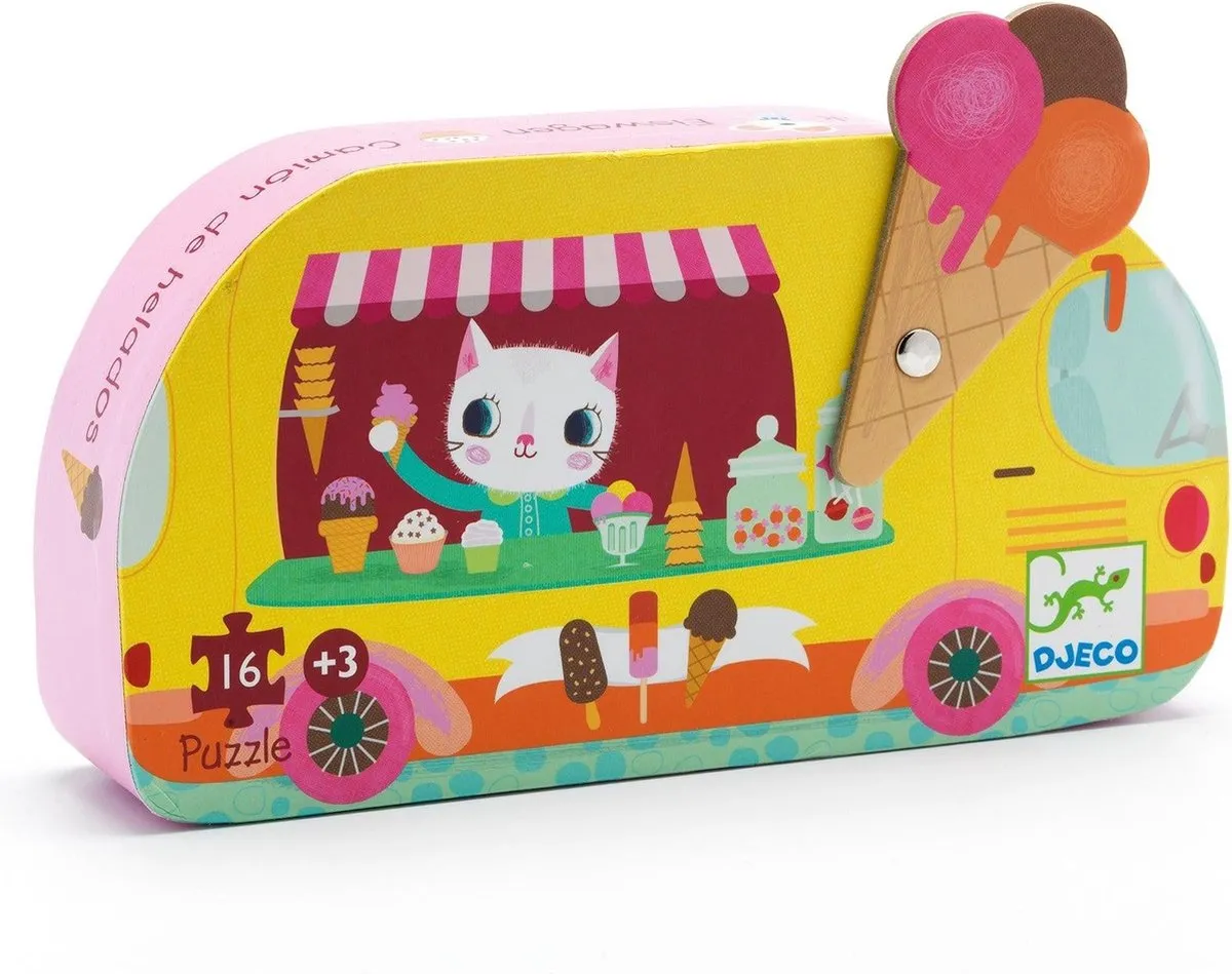 Djeco IJscowagen Puzzel 16-delig - FSC Multicolor