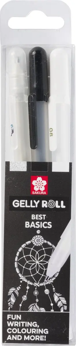 Sakura Gelly Roll Mixed Set 3 - Zwart/Wit/Transparant