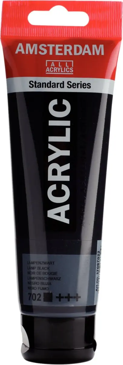 Amsterdam Standard Acrylverf 120ml - Lampenzwart - afbeelding 6 van 6