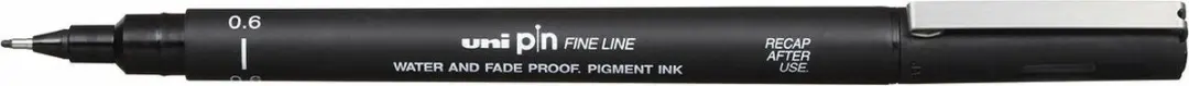 uni-ball Uni-Ball Zwart 0,6mm Markeerstift - 12 Stuks