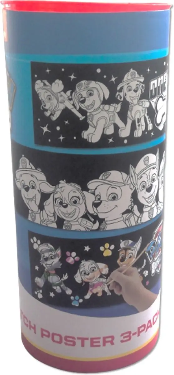 PAW Patrol Krasposter - 3 Stuks Multicolor