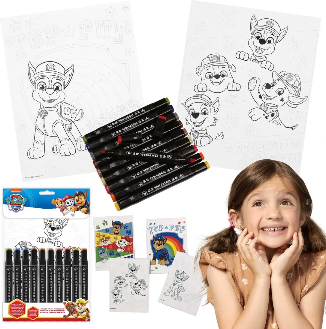 PAW Patrol Kunstset Kleurplaten & Markers