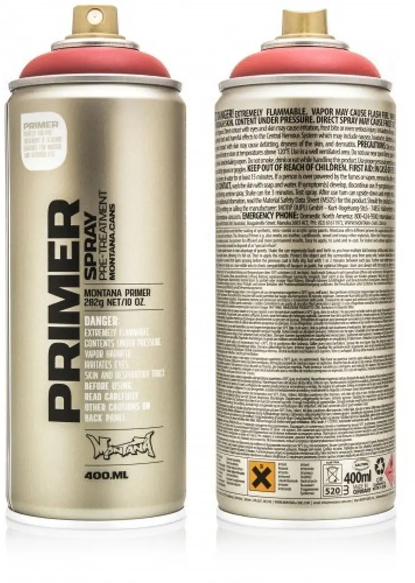 Montana Gold Metaal Primer Spuitverf 400ml - Rood