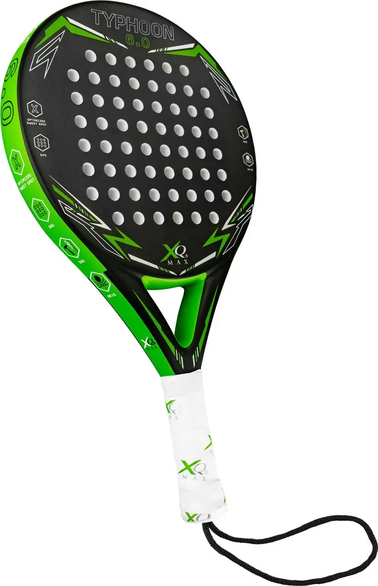 XQMax Typhoon Padelracket - Zwart/ Groen