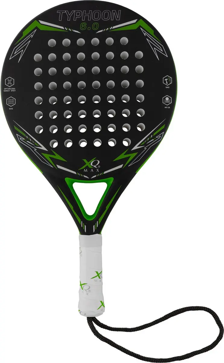 XQMax Typhoon Padelracket - Zwart/ Groen