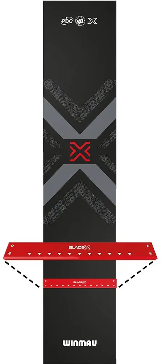 Winmau Pro Zone Blade X Dartmat - Oche 60cm - Zwart