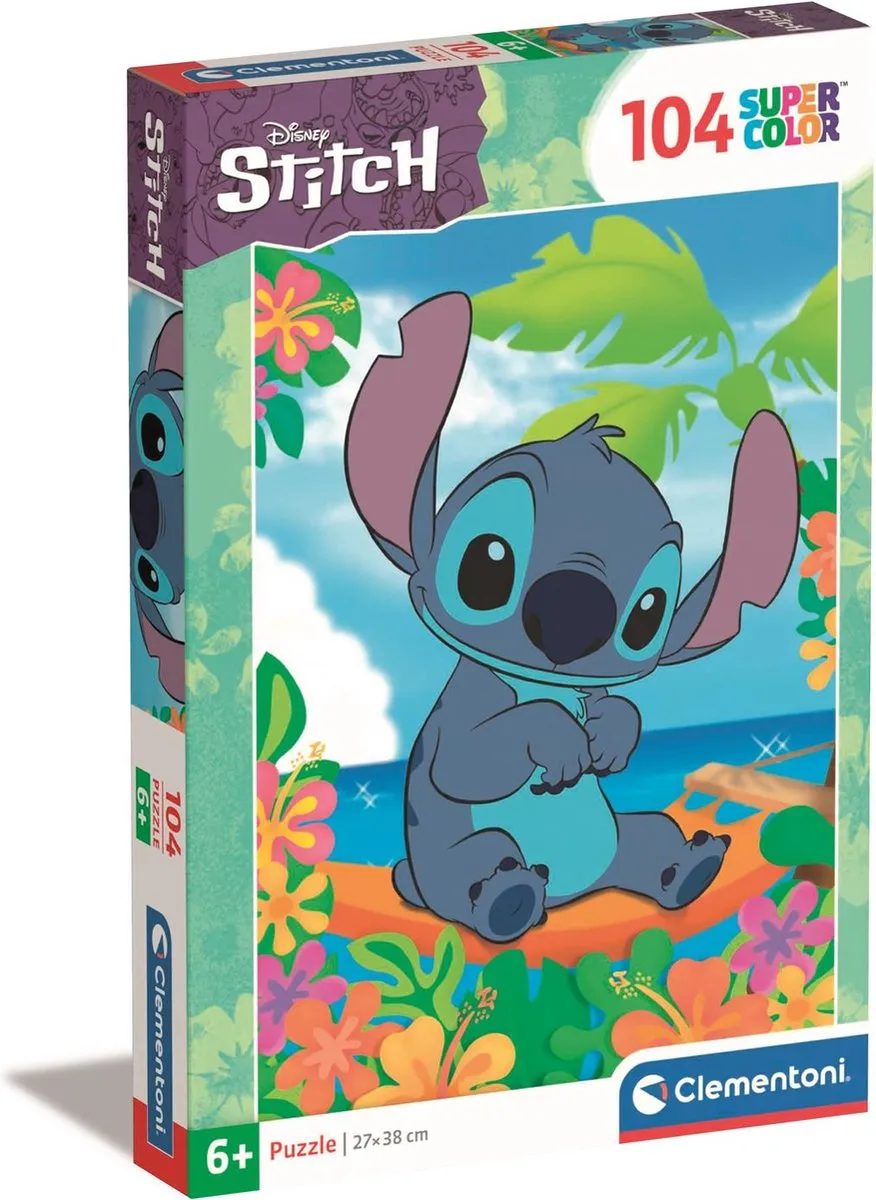Clementoni Disney Stitch Puzzel 104 Stukjes - Multicolor