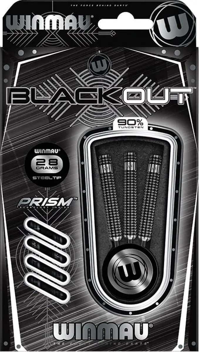 Winmau Blackout 1 Dartpijlen 3 Stuks - 28 gram