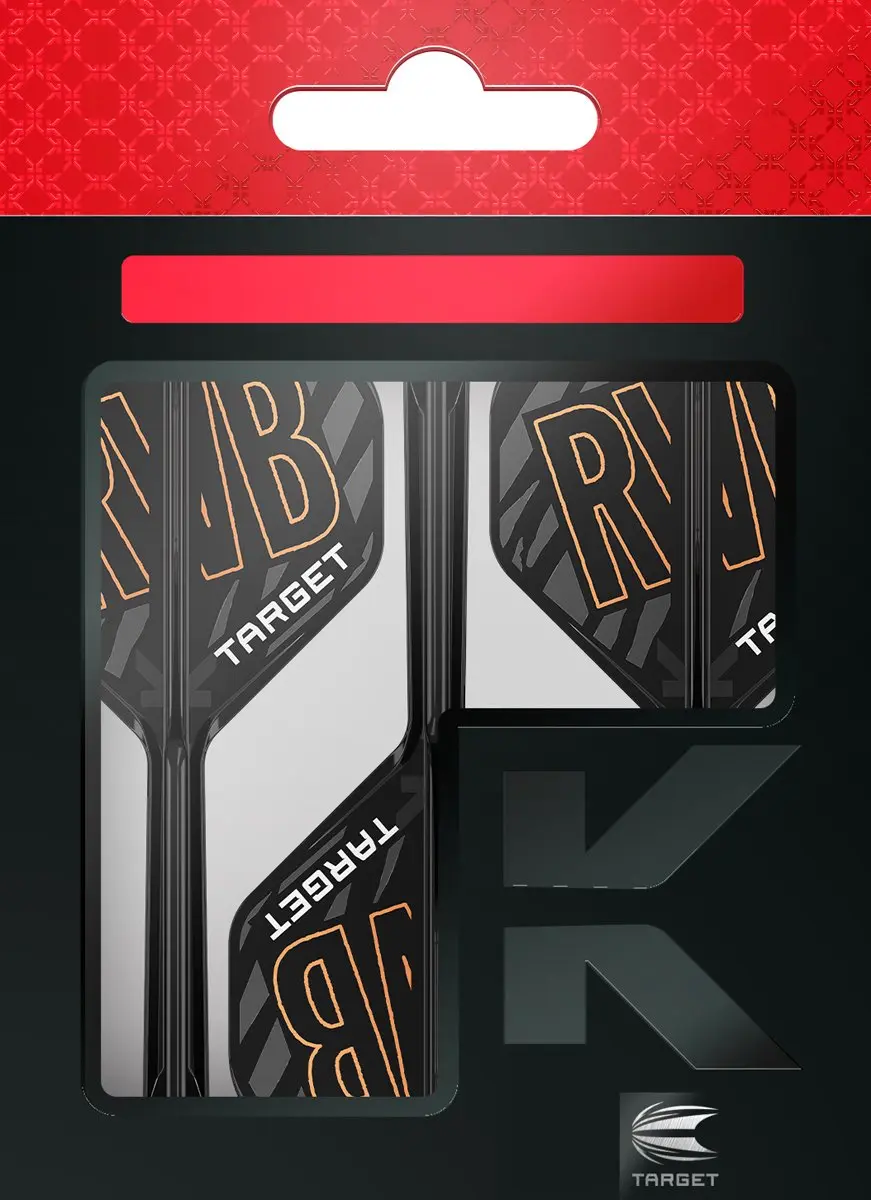 Target K-Flex Raymond van Barneveld NO2 Dart Flights - 3 Stuks - Oranje/Zwart