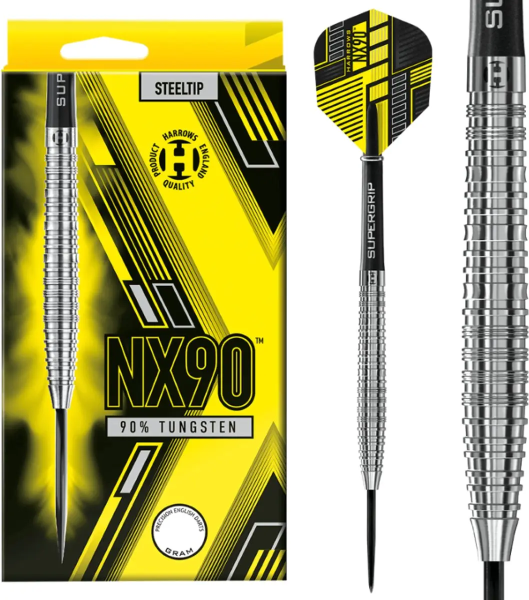 Harrows NX90 Dartpijlen 22gr - 3 Stuks - Multikleur