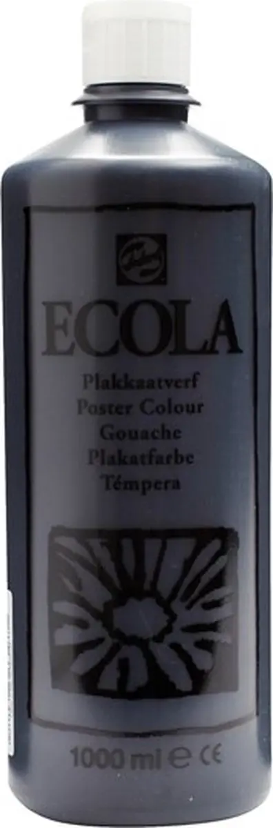 Talens Plakkaatverf Ecola 1000ml - Zwart