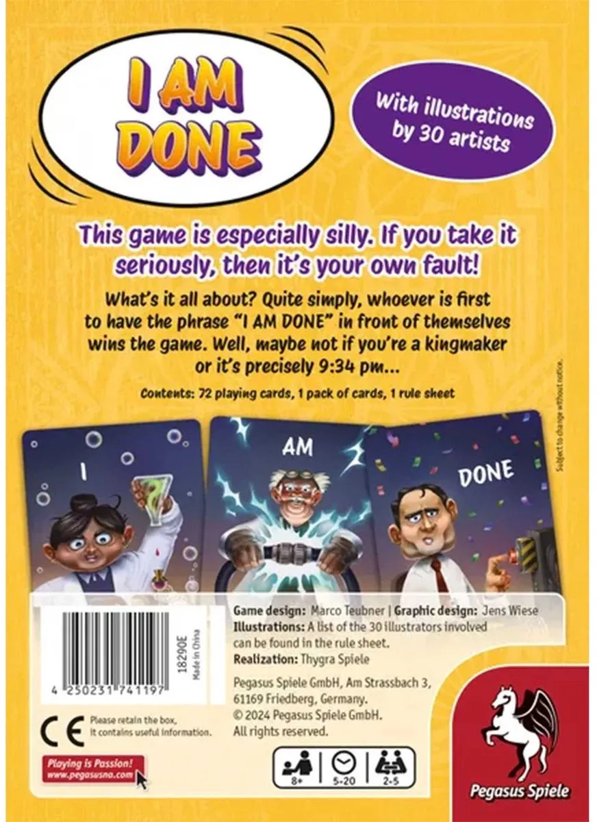 Asmodee I AM DONE Kaartspel - 2-5 Spelers