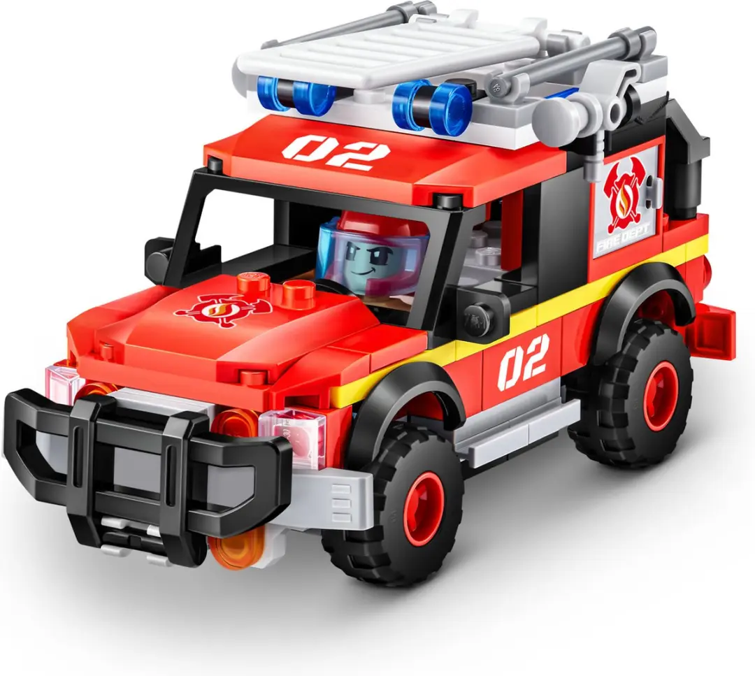 ZURU Max City Brandweerauto 265-delig - Multicolor