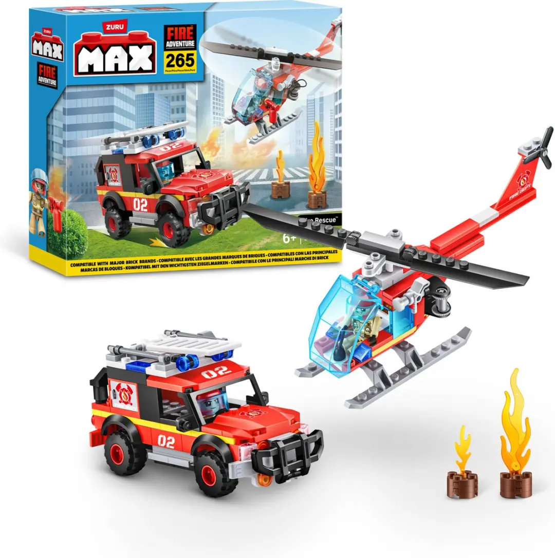ZURU Max City Brandweerauto 265-delig