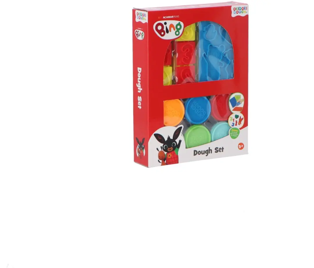 Bing Okidoki Dough Klei Set - 6 Stuks