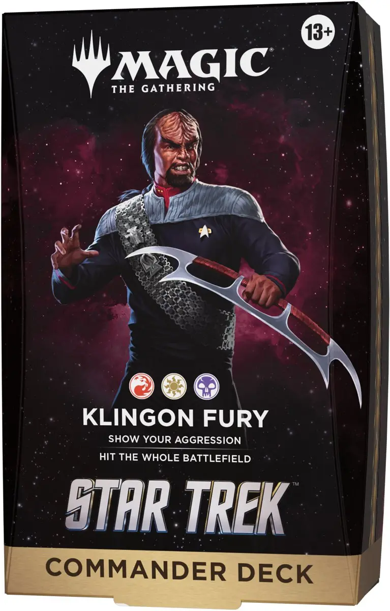 Magic The Gathering Star Trek Commander Deck Klingon Fury