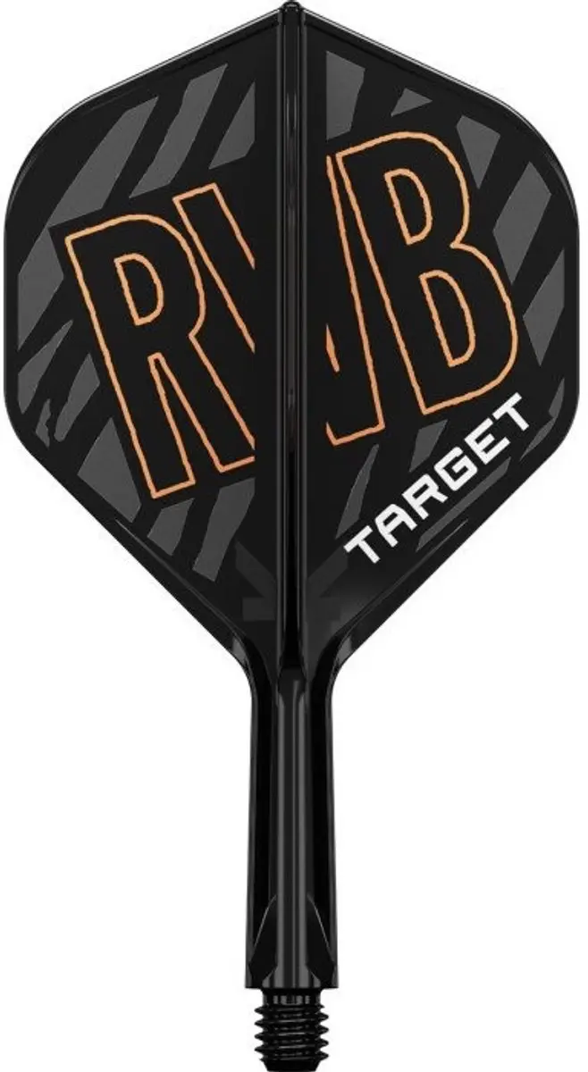 Target K-Flex Raymond van Barneveld NO2 Dartvleugels - 3 Stuks - Oranje/Zwart