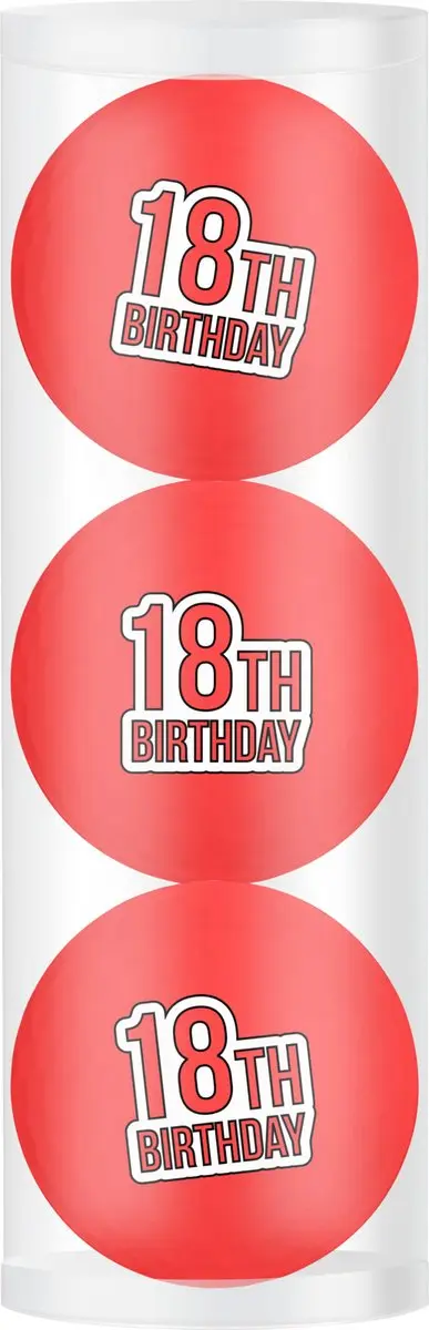 Legend Golfballen 18 Jaar Happy Birthday