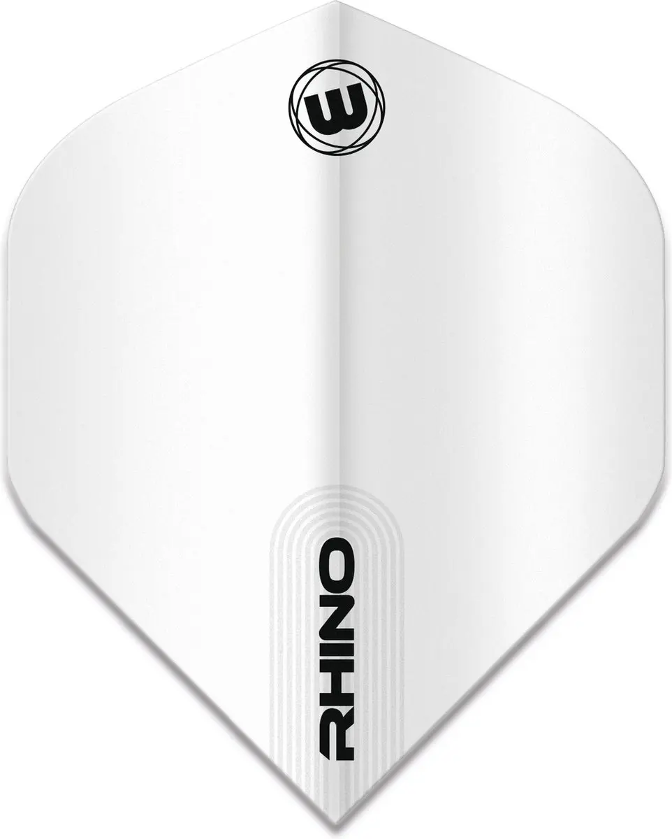 Winmau Rhino White Dart Flights 3 Stuks