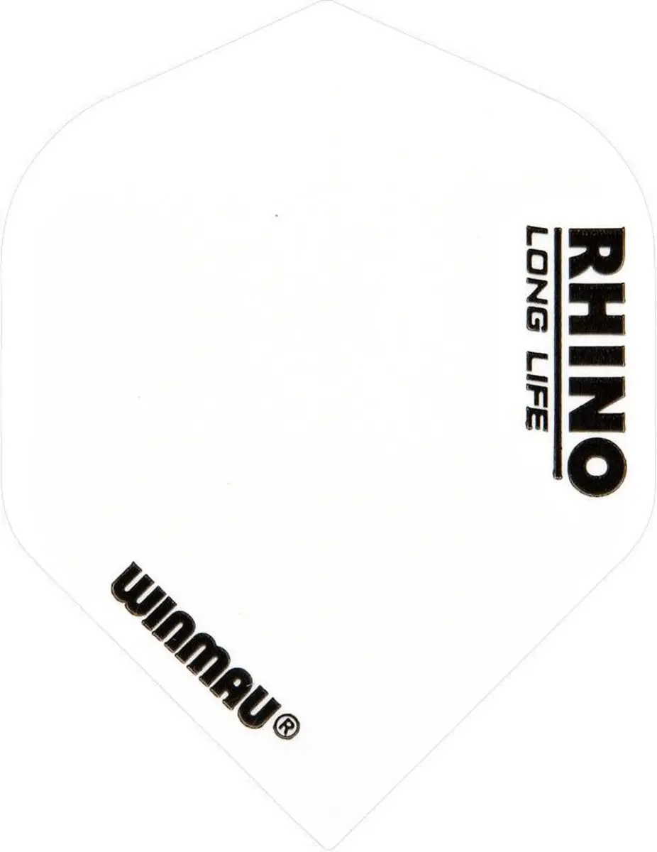Winmau Rhino White Dart Flights 3 Stuks