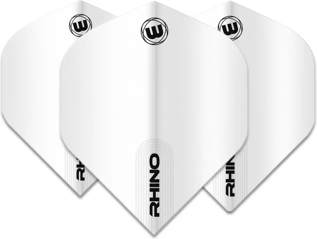 Winmau Rhino White Dart Flights 3 Stuks