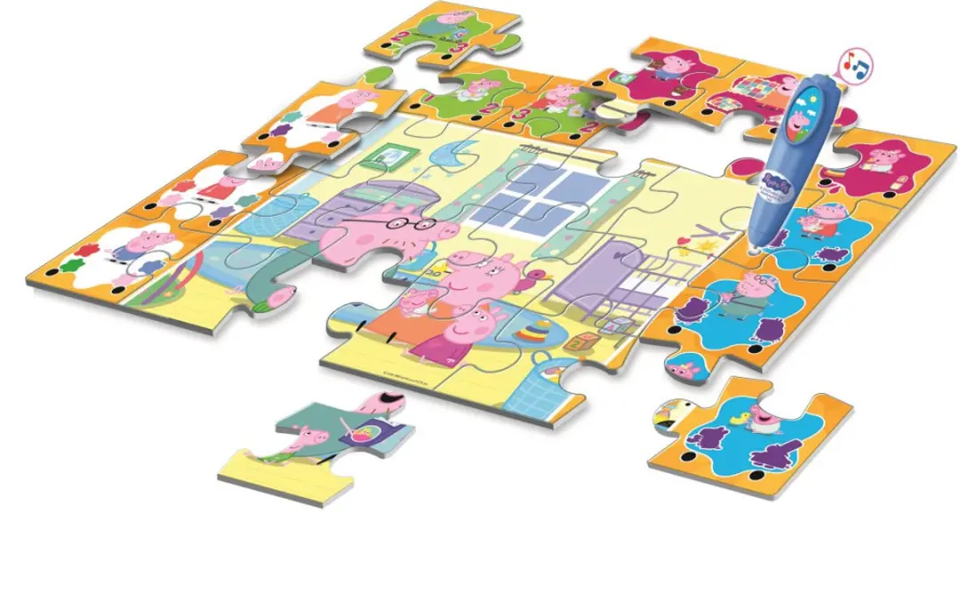 Peppa Pig Interactieve Vloerpuzzel 16688 Stukken - Multicolor