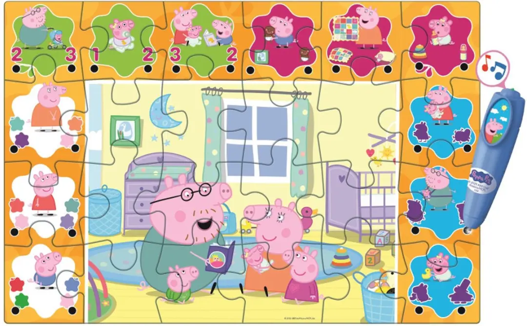 Peppa Pig Interactieve Vloerpuzzel 16688 Stukken - Multicolor