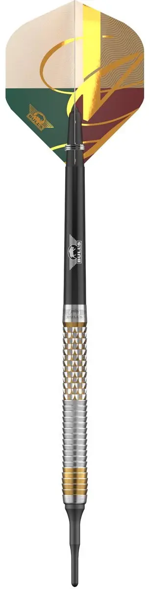 Bull's Vintago Shark 90% Darts - 3 Stuks - Zilver/Goud