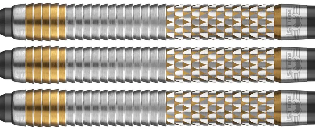 Bull's Vintago Shark 90% Darts - 3 Stuks - Zilver/Goud