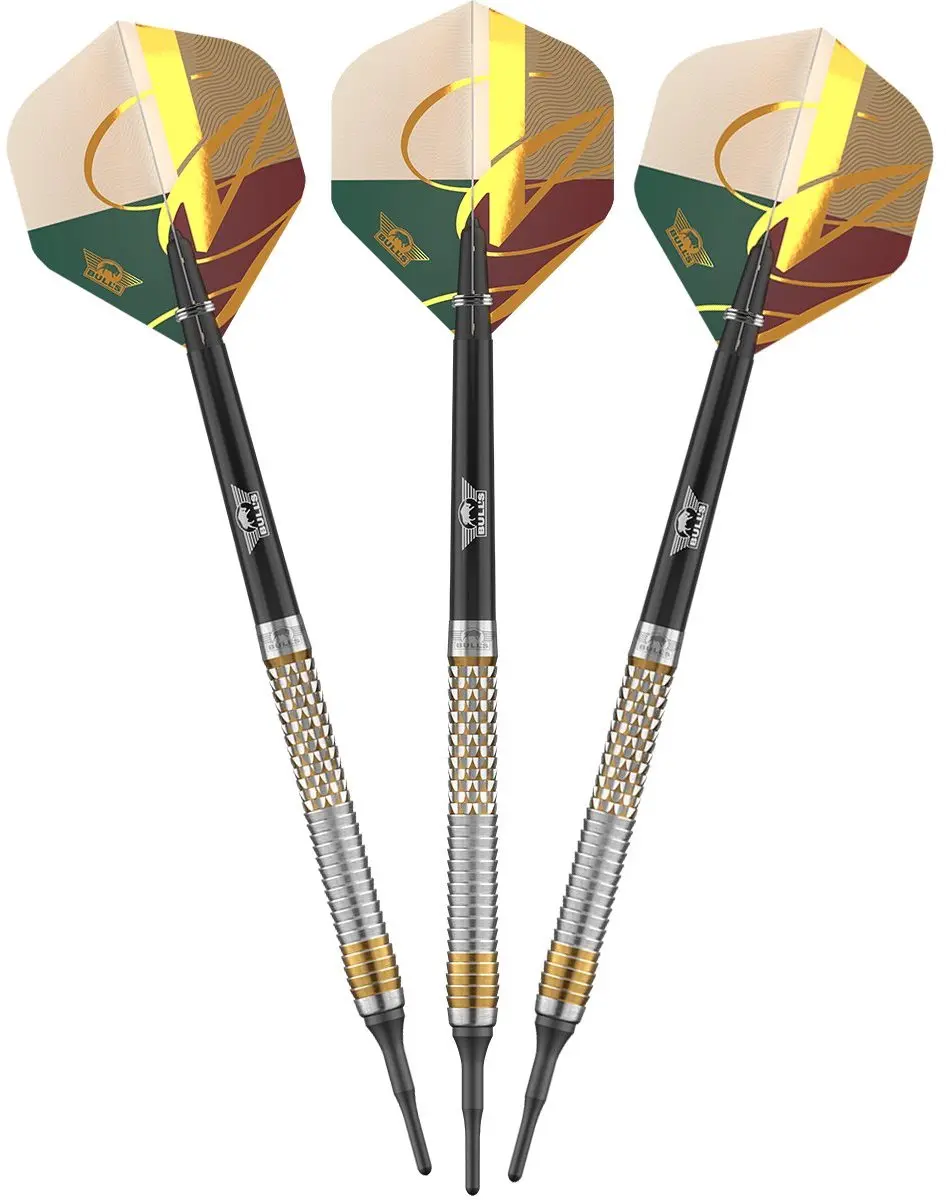 Bull's Vintago Shark 90% Darts - 3 Stuks - Zilver/Goud