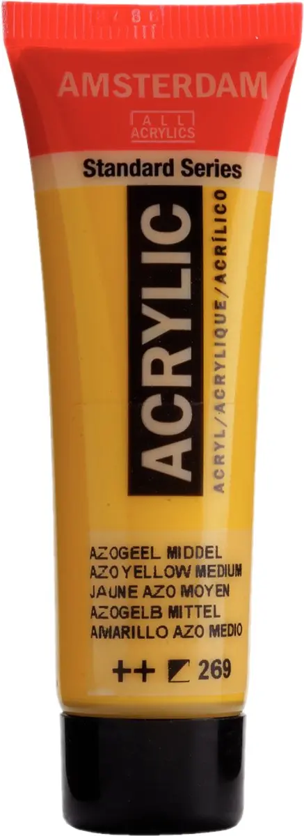 Royal Talens Amsterdam Acryl Azo Geel Middel 20ml