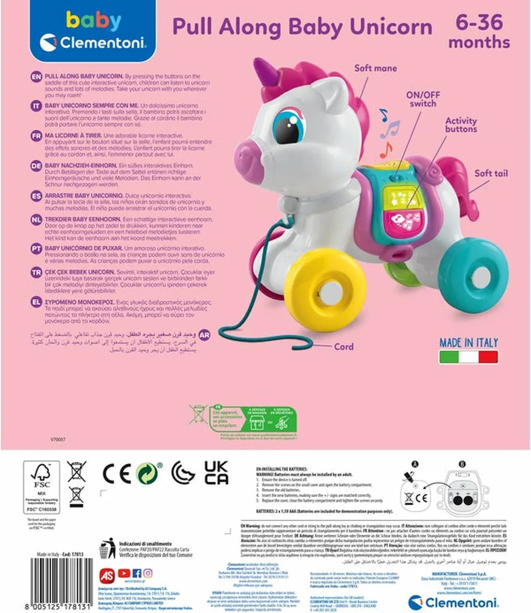 Clementoni Interactieve Eenhoorn - Meerkleurig - afbeelding 6 van 6