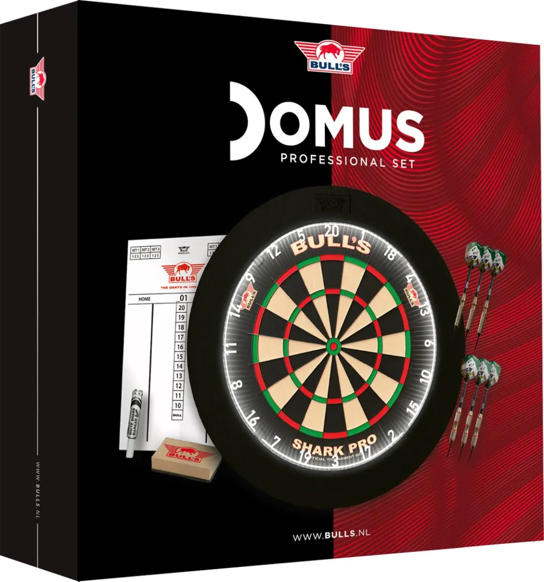 Bull's Domus Professionele Dartset BU-68244 - Dartbord 72cm met verlichting