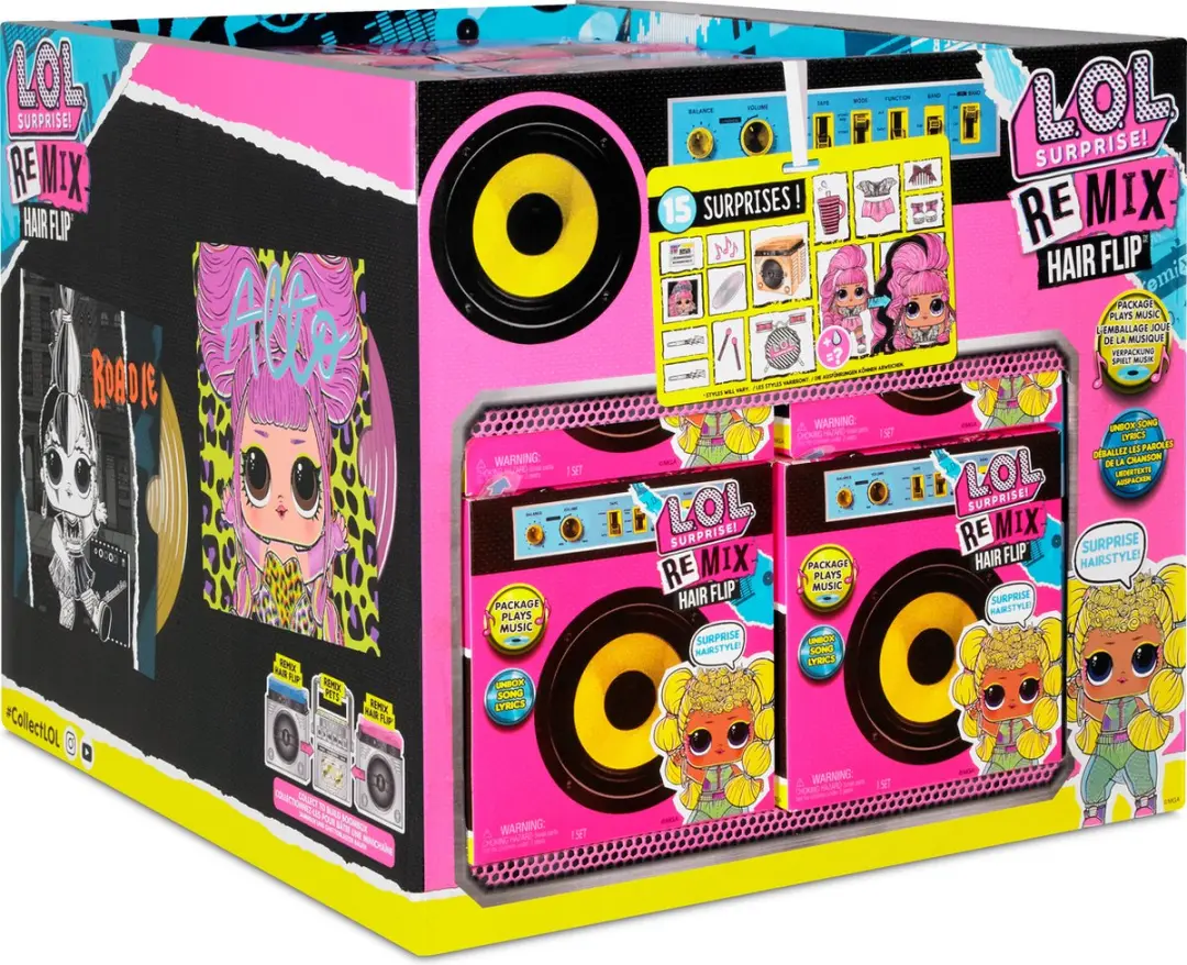 LOL! Surprise! Remix Hair Flip Dolls - Meerkleurig