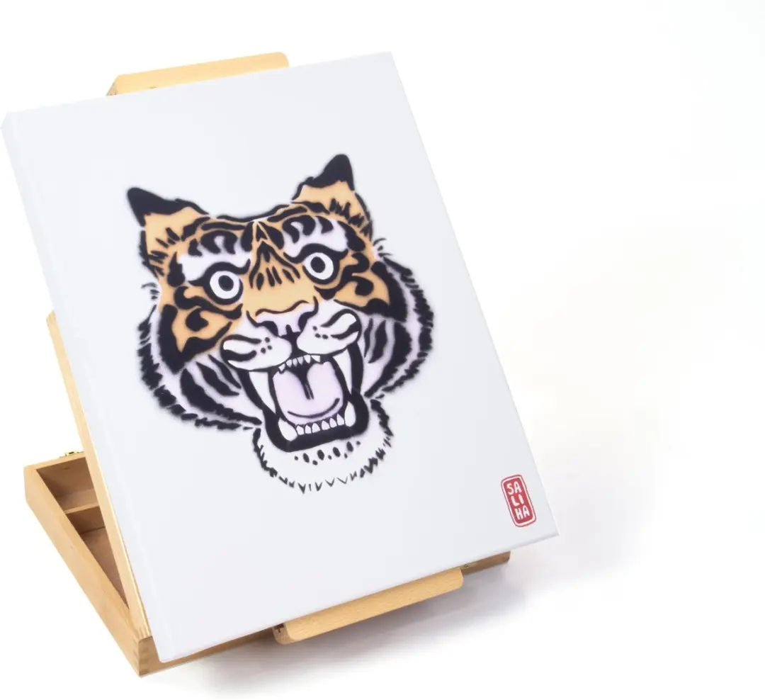 Kangaro Kistezel Beukenhout - Handvat - Canvas tot 70cm