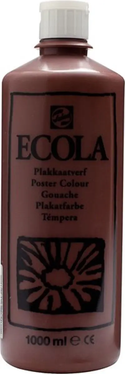 Talens Ecola Plakkaatverf Brown 1000ml