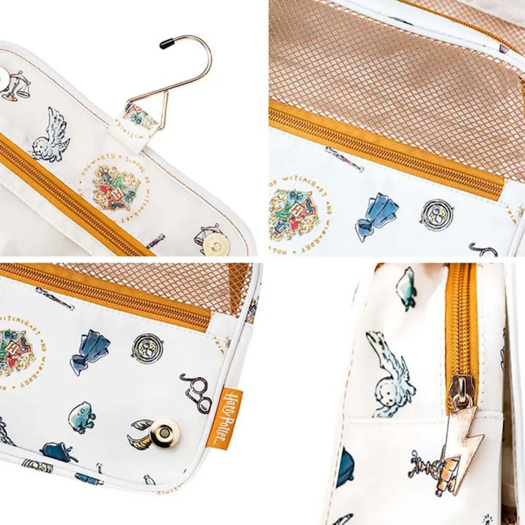 Harry Potter Opvouwbare Toilettas MARE0140 - 6 Vakken - Wit