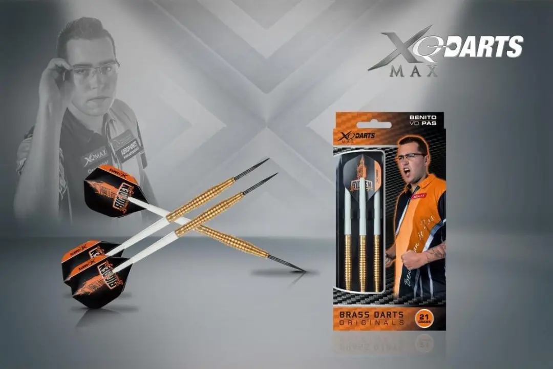 XQMax Benito van de Pas Dartpijlen 21g - Koper