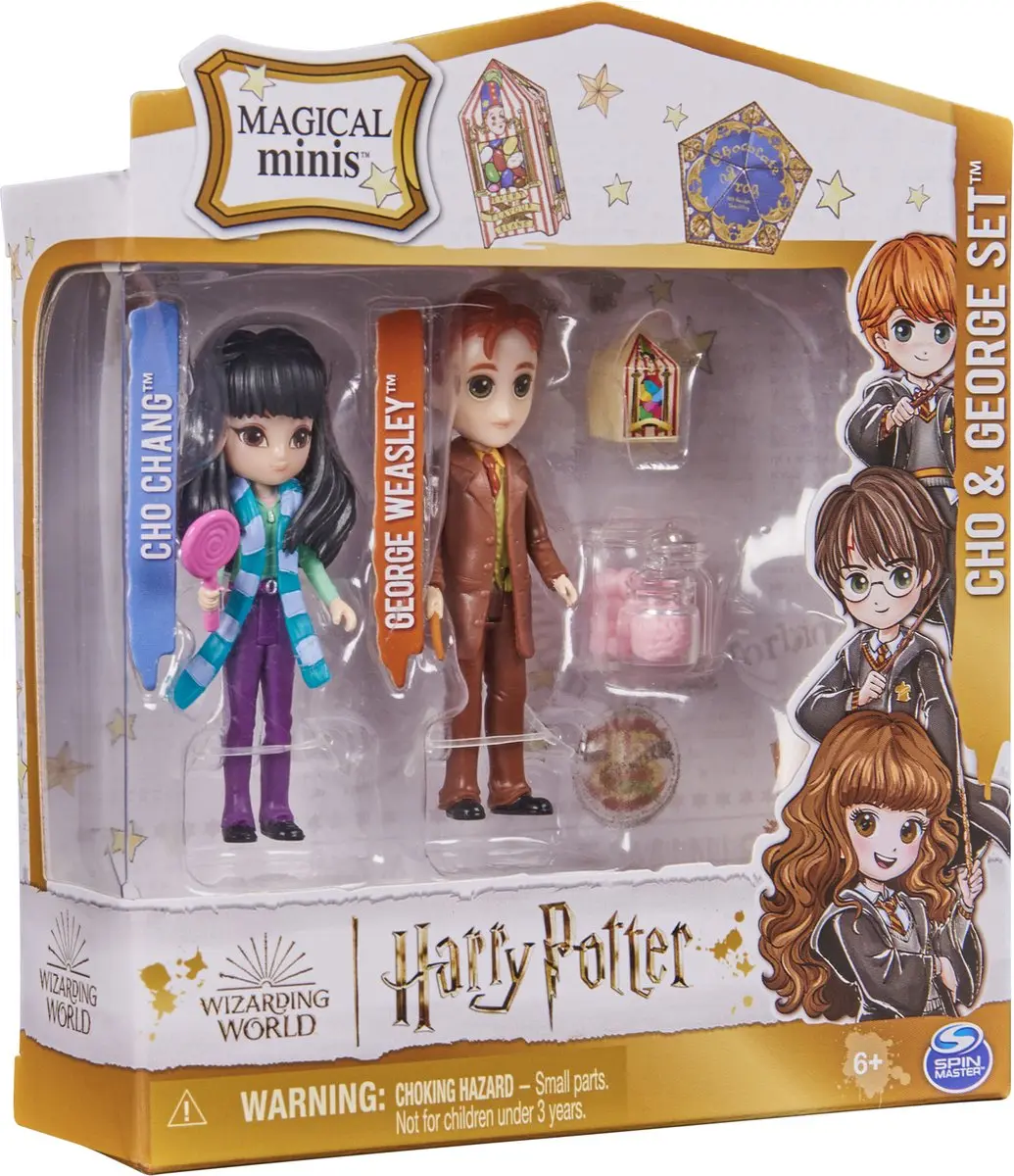 Spin Master Harry Potter Magical Minis Cho Chang & George Wemel - 2 Poppen - afbeelding 6 van 6