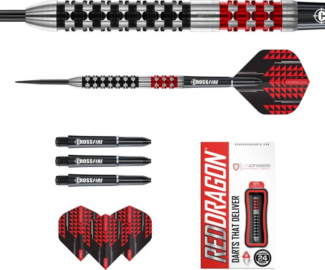 Red Dragon Crossfire 90% Dartpijlen - 3 Stuks