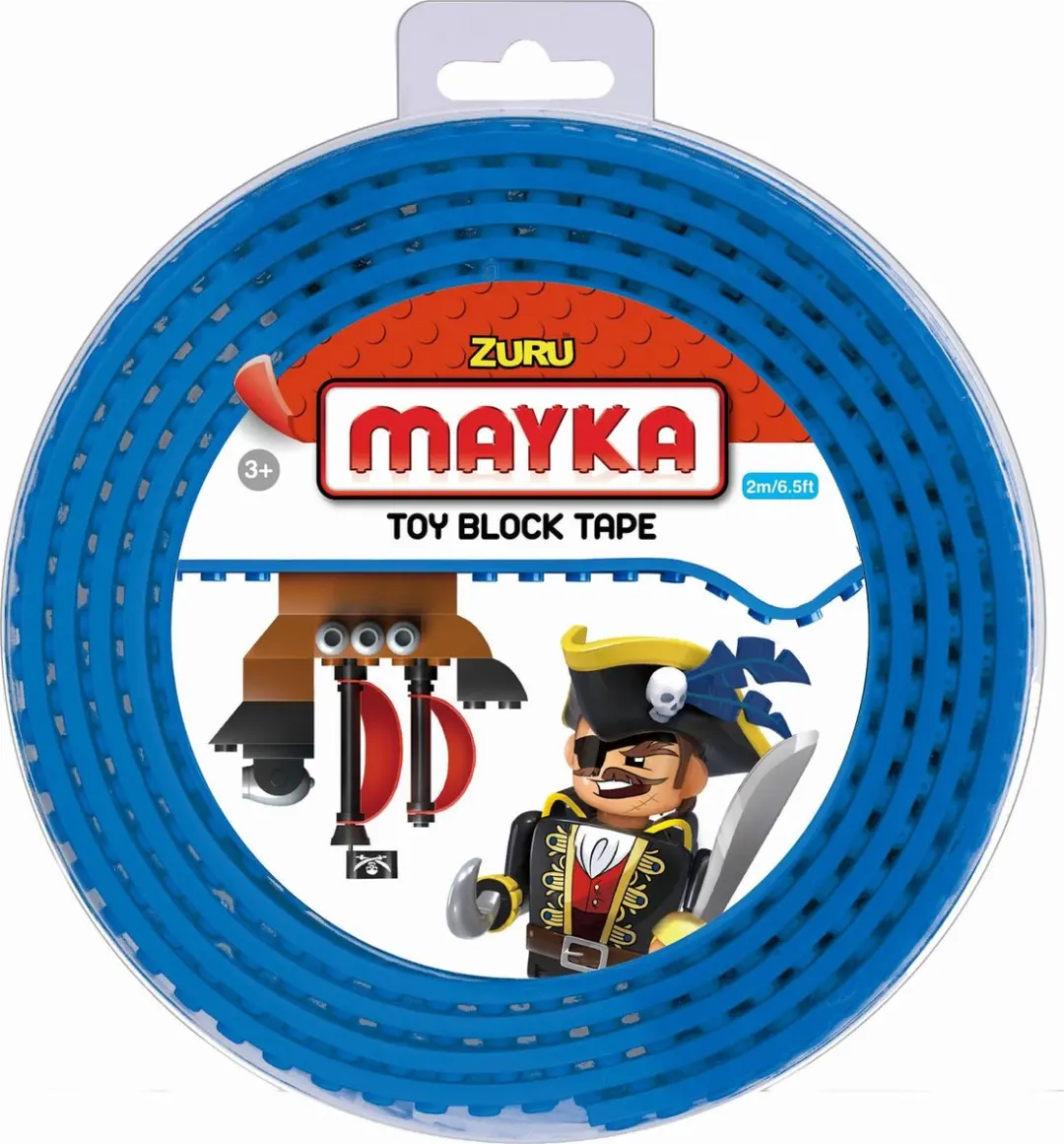 ZURU Mayka Bouwblokjes Tape 2m - 2 Studs - Donkerblauw