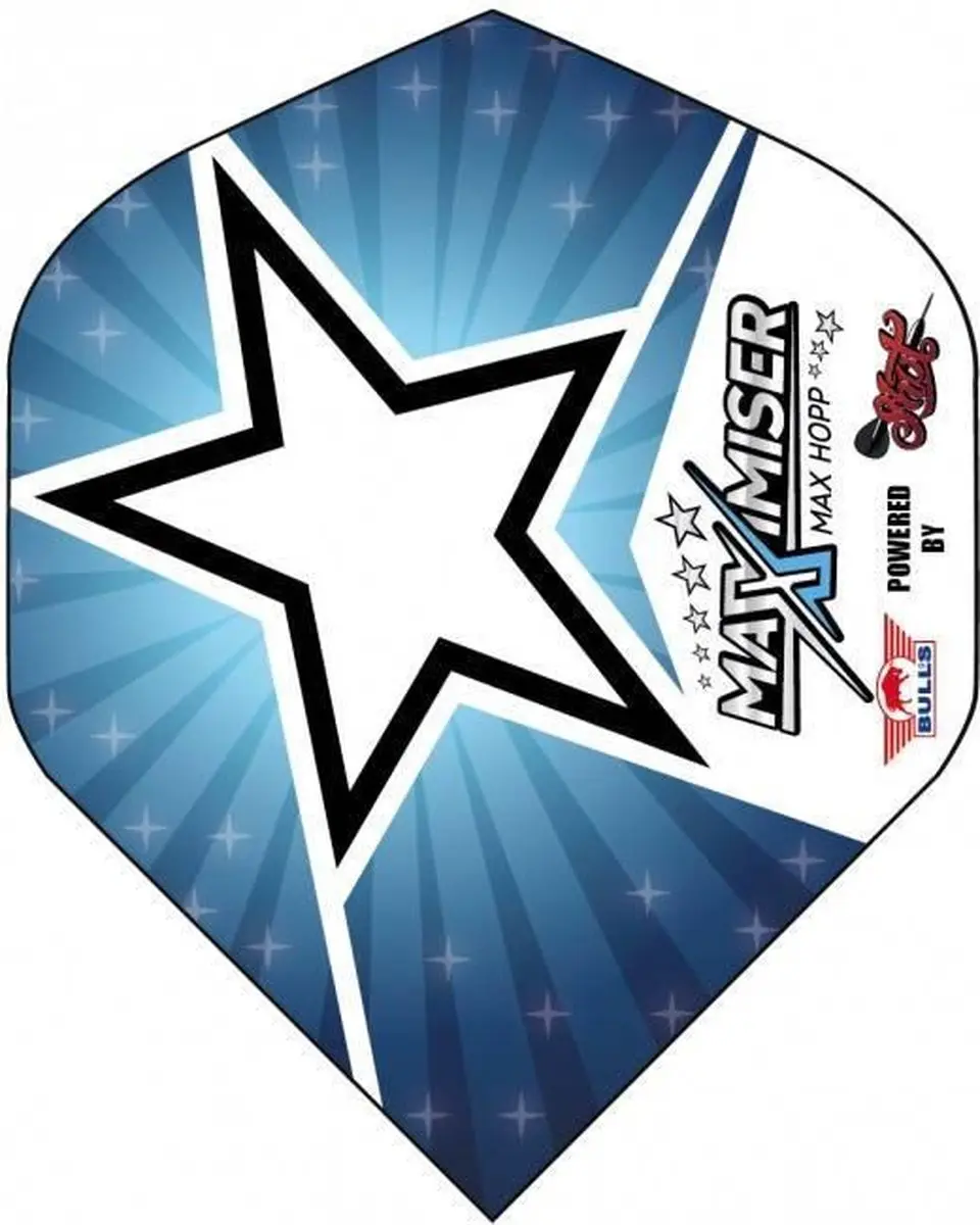 Bull's Max Hopp Powerflite Blue Star Dart Flights BU-50852